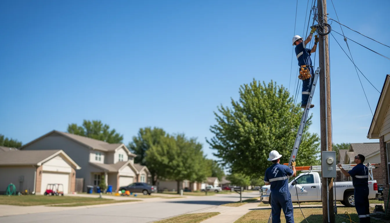 Residential electrician providing installation services in Asbury, IA